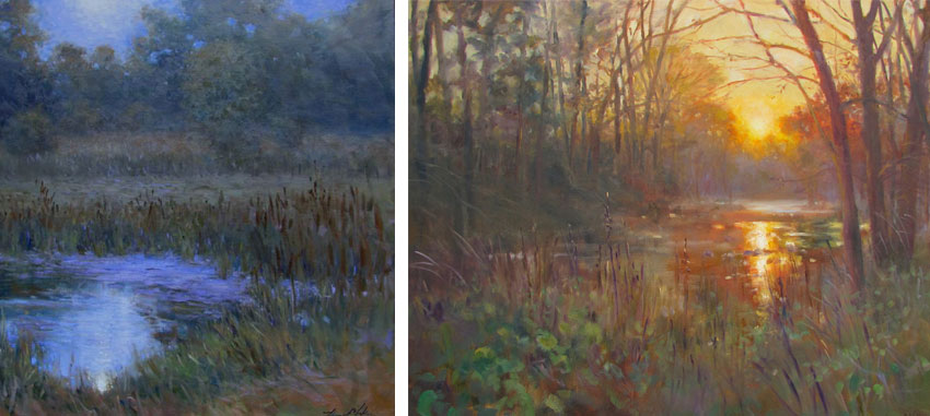 07 Late October on the Creek | Moonrise Reflecting